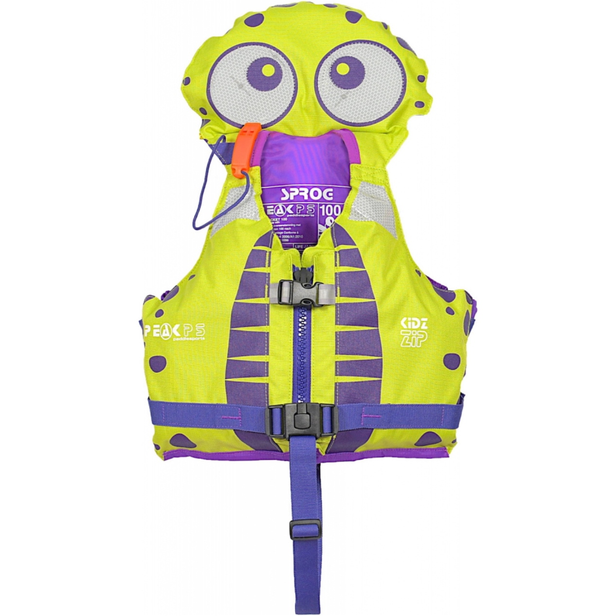 2026 Peak PS Junior Zip Buoyancy Aid 26KZ-LIM - Lime